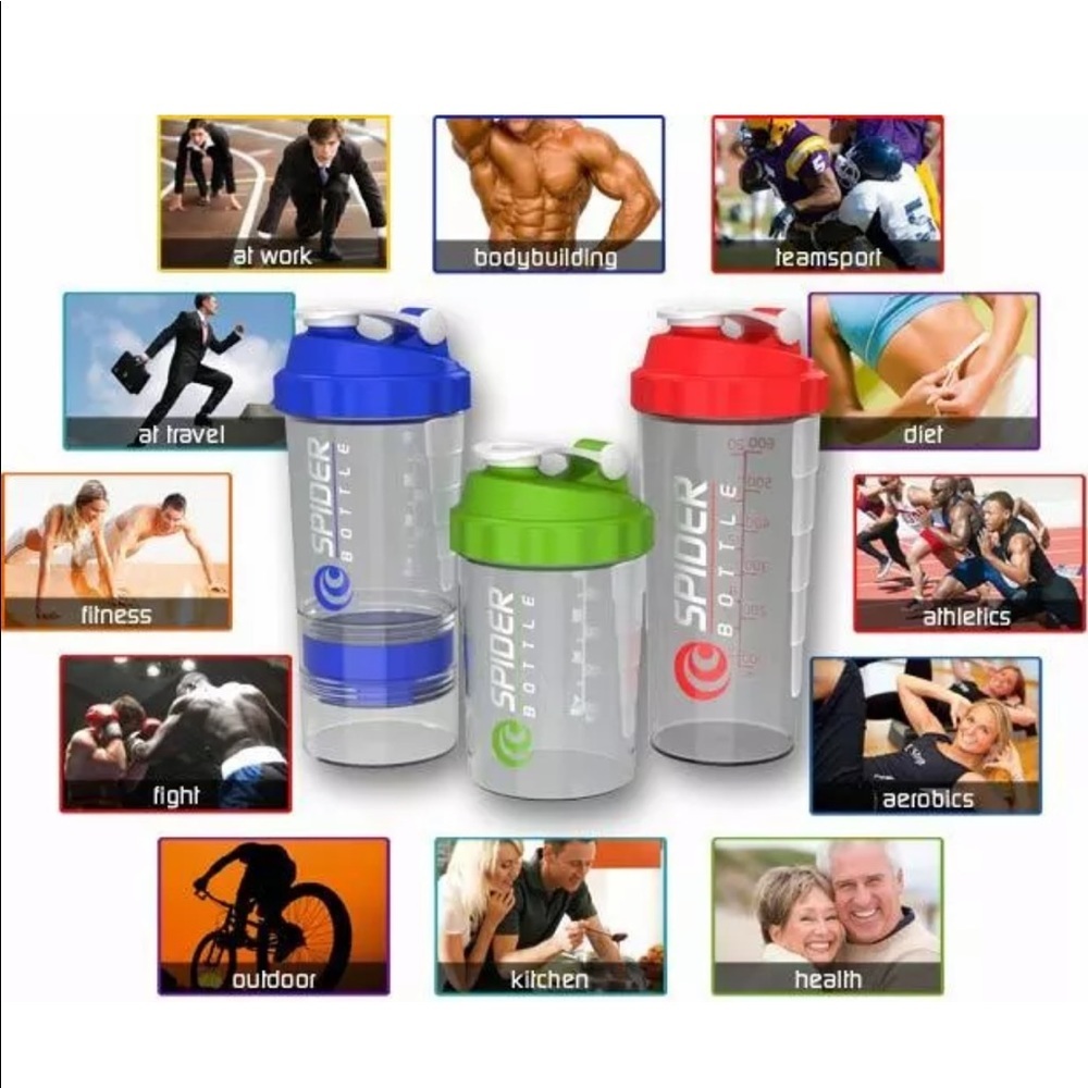 New Protein Shaker Mixer Blender Cup Bottle 28 oz